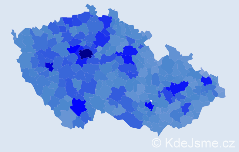 Jméno: 'Ivana', počet výskytů 70348 v celé ČR