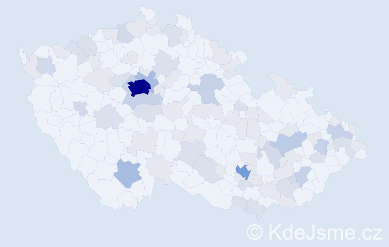 Jméno: 'Lara', počet výskytů 204 v celé ČR