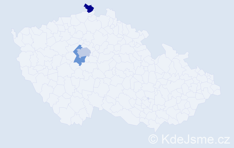 Jméno: 'Peter Robert', počet výskytů 4 v celé ČR