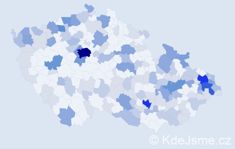 Jméno: 'Albín', počet výskytů 348 v celé ČR