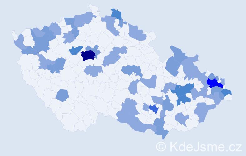 Jméno: 'Jozefina', počet výskytů 114 v celé ČR