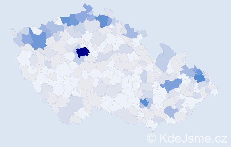 Jméno: 'Margit', počet výskytů 539 v celé ČR