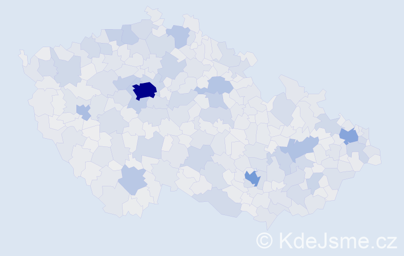 Jméno: 'Eva', počet výskytů 152463 v celé ČR