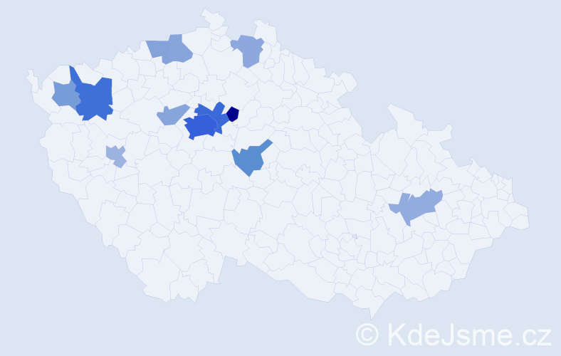 Jméno: 'Eldar', počet výskytů 31 v celé ČR