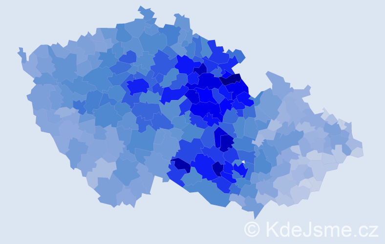 Jméno: 'Miloš', počet výskytů 25509 v celé ČR