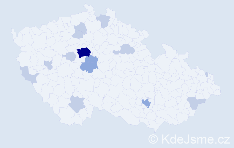 Jméno: 'Maia', počet výskytů 27 v celé ČR