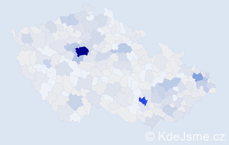 Jméno: 'Lucia', počet výskytů 805 v celé ČR