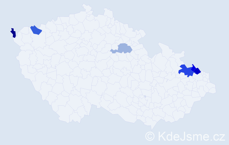 Jméno: 'Bertold', počet výskytů 9 v celé ČR