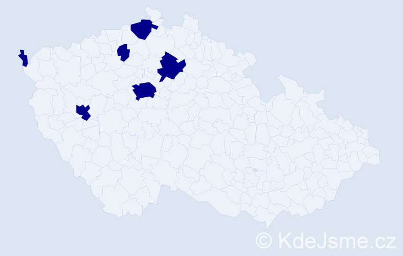 Jméno: 'Zhenya', počet výskytů 6 v celé ČR