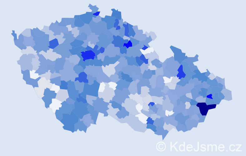 Jméno: 'Rozálie', počet výskytů 1610 v celé ČR