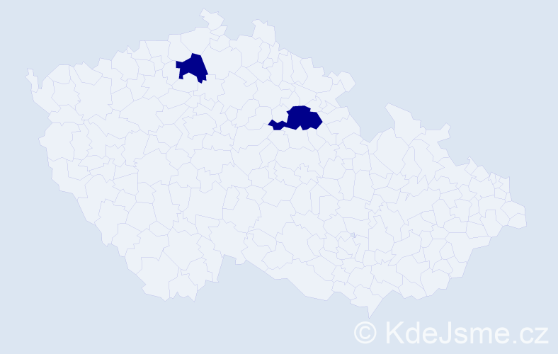 Jméno: 'Adiyakhuu', počet výskytů 2 v celé ČR