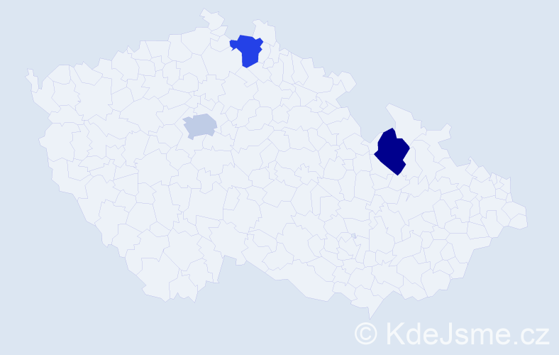 Jméno: 'Simon Paul', počet výskytů 3 v celé ČR