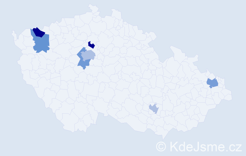 Jméno: 'Ljerka', počet výskytů 10 v celé ČR