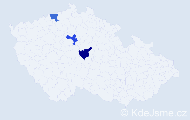 Jméno: 'Jakub Ján', počet výskytů 3 v celé ČR