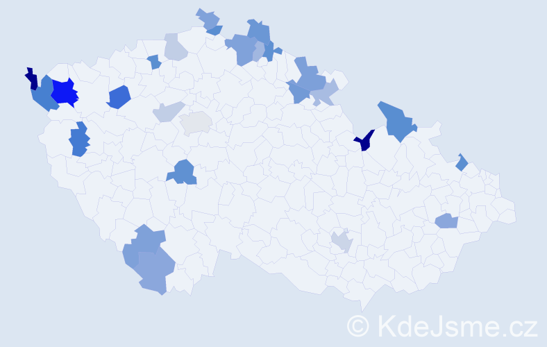 Jméno: 'Sieglinde', počet výskytů 40 v celé ČR