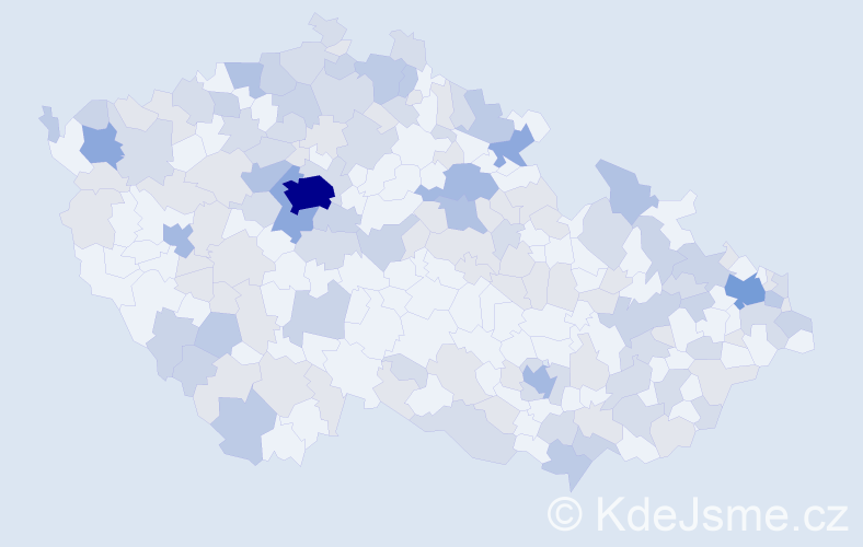 Jméno: 'Vendelín', počet výskytů 305 v celé ČR