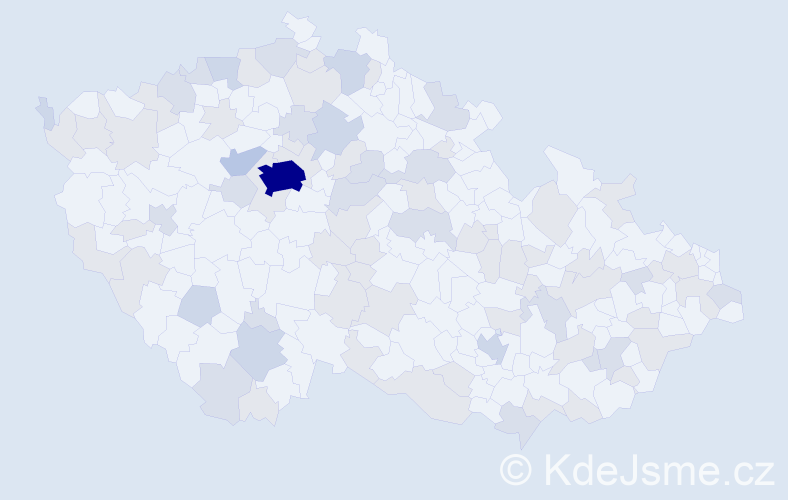 Jméno: 'Petronila', počet výskytů 155 v celé ČR
