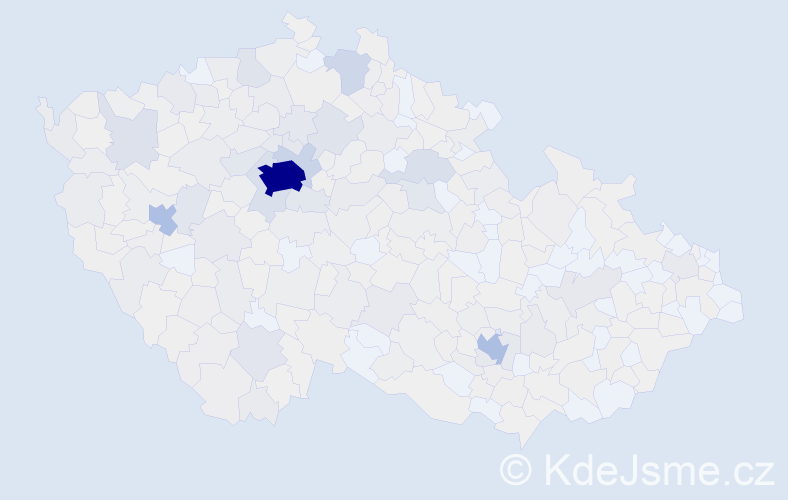 Jméno: 'Olena', počet výskytů 2561 v celé ČR