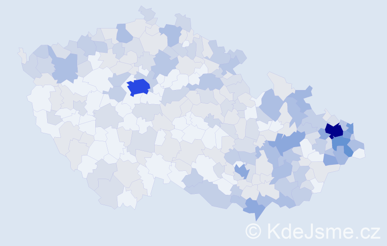 Jméno: 'Jozefa', počet výskytů 513 v celé ČR