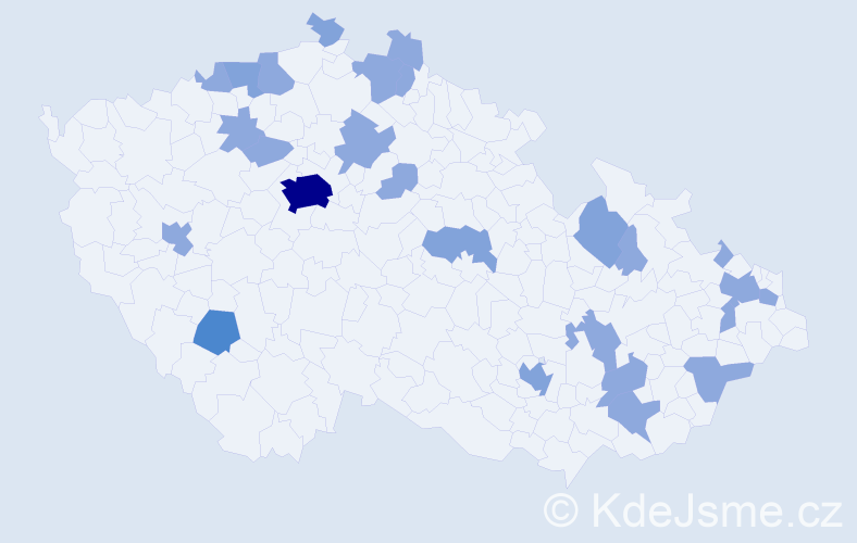 Jméno: 'Ramon', počet výskytů 41 v celé ČR
