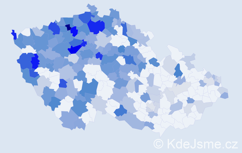 Jméno: 'Otta', počet výskytů 442 v celé ČR