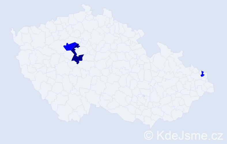 Jméno: 'Lucie Emma', počet výskytů 4 v celé ČR
