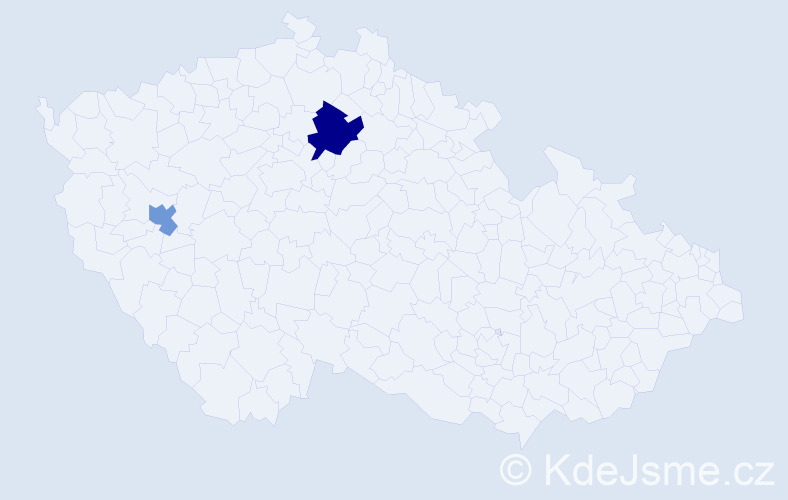 Jméno: 'Ngai', počet výskytů 3 v celé ČR