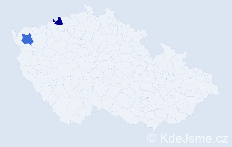 Jméno: 'Bernhard Joseph', počet výskytů 2 v celé ČR
