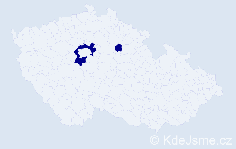 Jméno: 'Libuše Marie', počet výskytů 3 v celé ČR