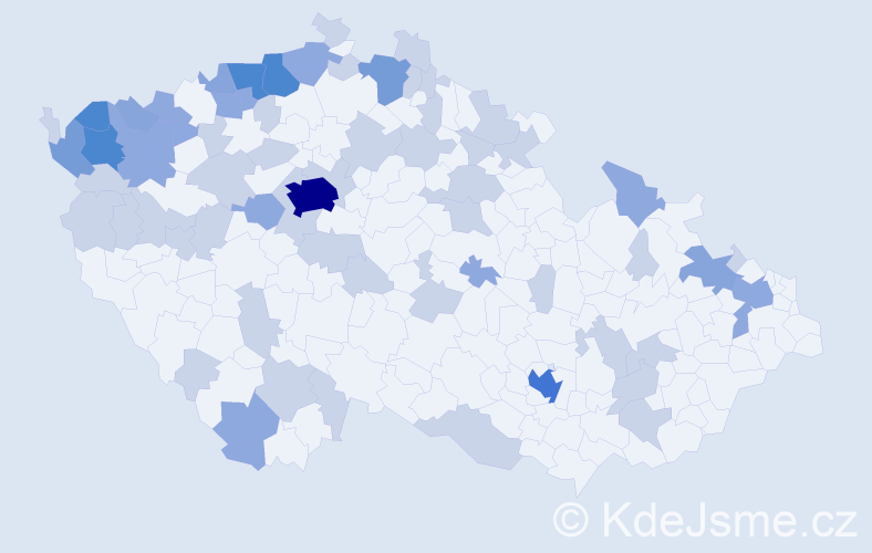 Jméno: 'Marianne', počet výskytů 124 v celé ČR