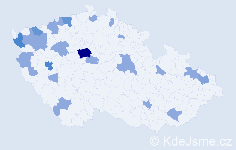 Jméno: 'Lan Anh', počet výskytů 43 v celé ČR