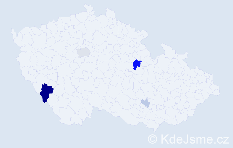 Jméno: 'Karel Jakub', počet výskytů 4 v celé ČR