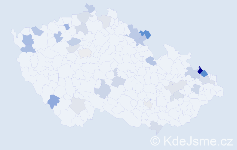 Jméno: 'Adelheid', počet výskytů 48 v celé ČR