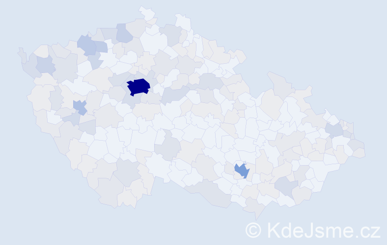 Jméno: 'Stefan', počet výskytů 458 v celé ČR