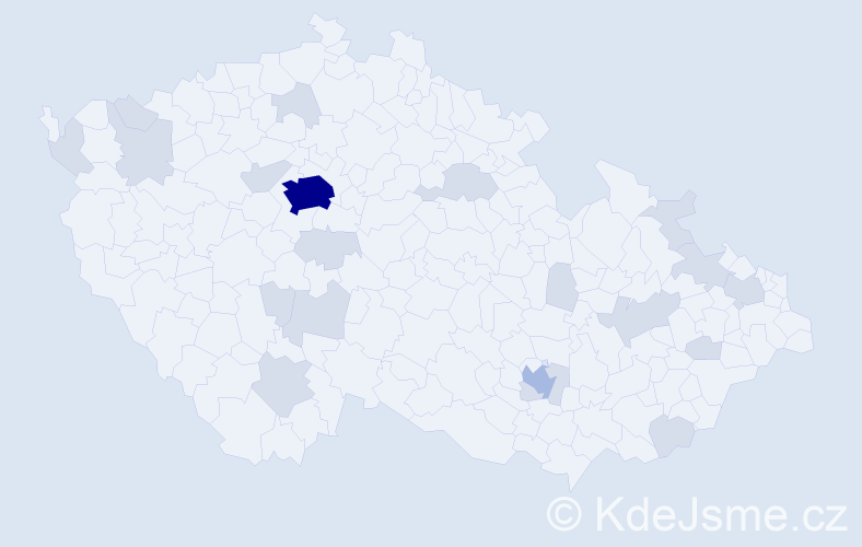 Jméno: 'Adel', počet výskytů 41 v celé ČR