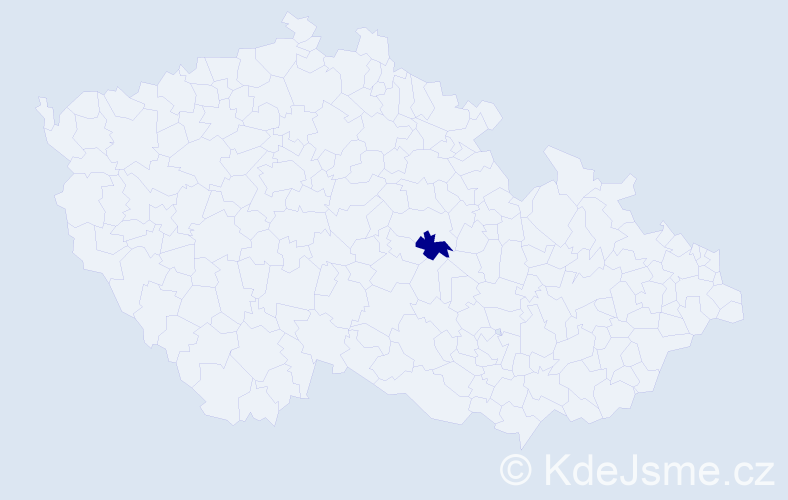 Jméno: 'Constance Katarina', počet výskytů 1 v celé ČR