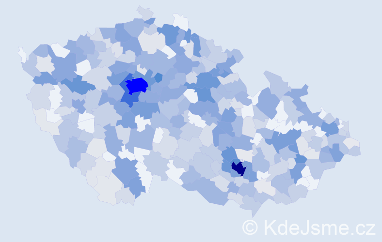 Jméno: 'Zora', počet výskytů 1709 v celé ČR