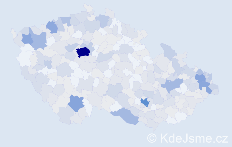Jméno: 'Hermína', počet výskytů 660 v celé ČR