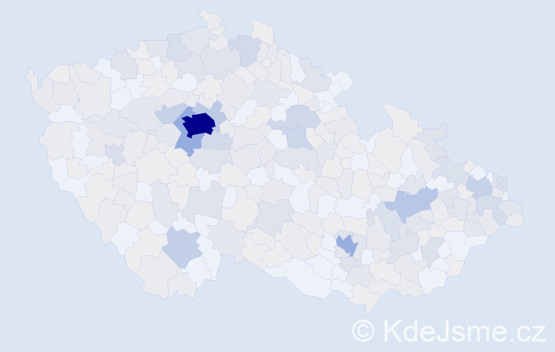 Jméno: 'Amélie', počet výskytů 742 v celé ČR