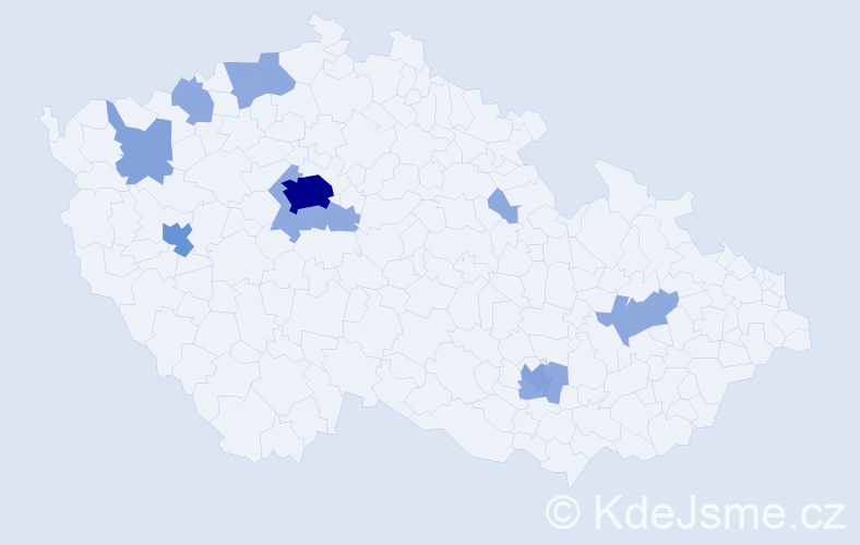 Jméno: 'Murad', počet výskytů 24 v celé ČR