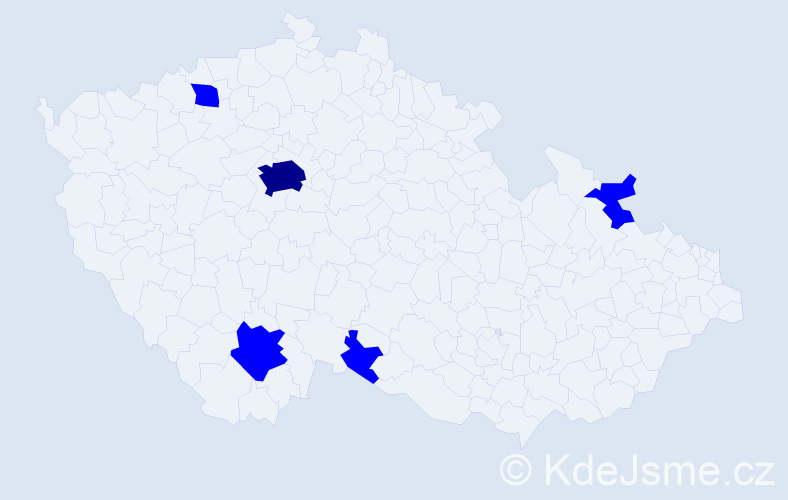 Jméno: 'Martin Michal', počet výskytů 6 v celé ČR