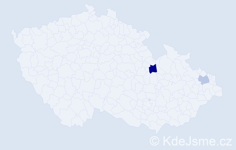 Jméno: 'Thanh Dan', počet výskytů 2 v celé ČR