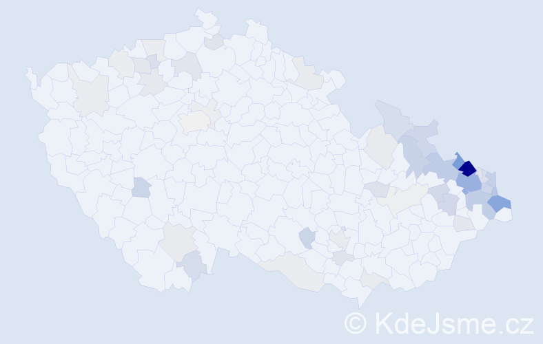 Jméno: 'Edeltruda', počet výskytů 166 v celé ČR