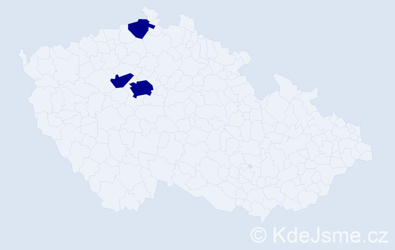 Jméno: 'Saly', počet výskytů 3 v celé ČR