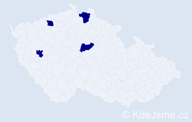 Jméno: 'Giorgi', počet výskytů 4 v celé ČR