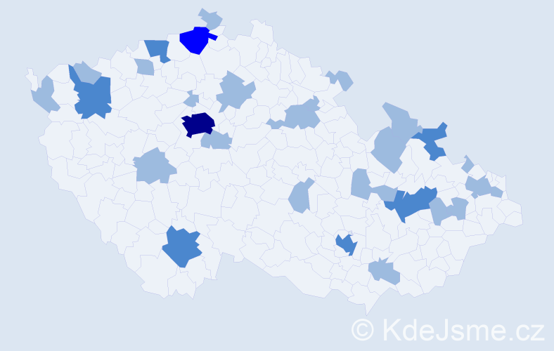 Jméno: 'Narcis', počet výskytů 41 v celé ČR
