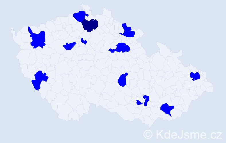 Jméno: 'Matyáš Martin', počet výskytů 13 v celé ČR