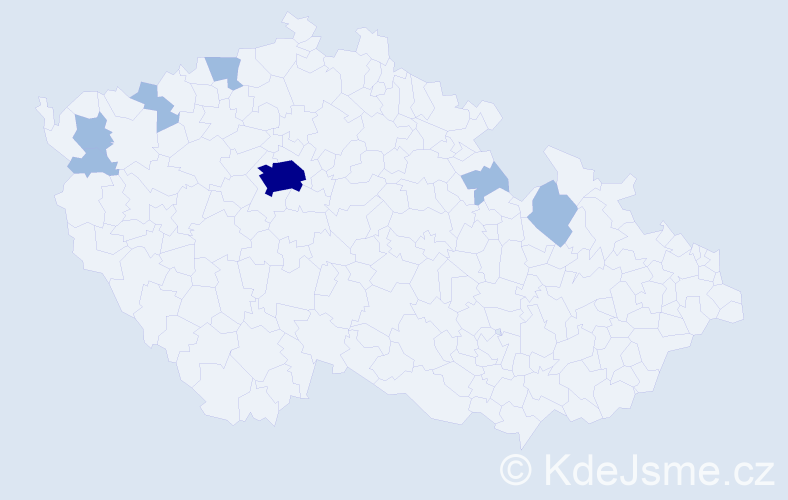Jméno: 'Taisija', počet výskytů 10 v celé ČR