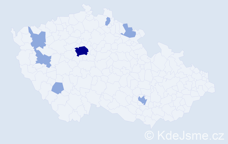 Jméno: 'Kole', počet výskytů 13 v celé ČR
