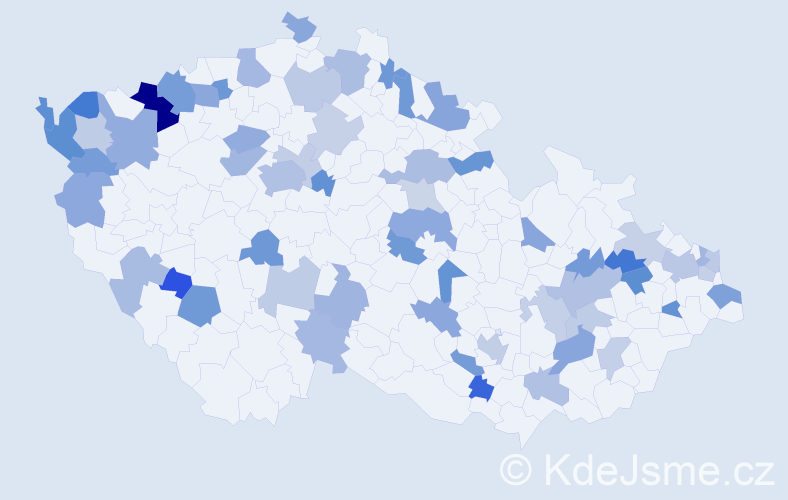 Jméno: 'Mike', počet výskytů 94 v celé ČR